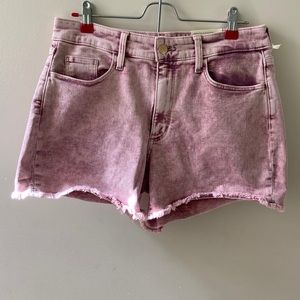 UNIVERSAL THREAD High Rise Midi Acid Wash Pink